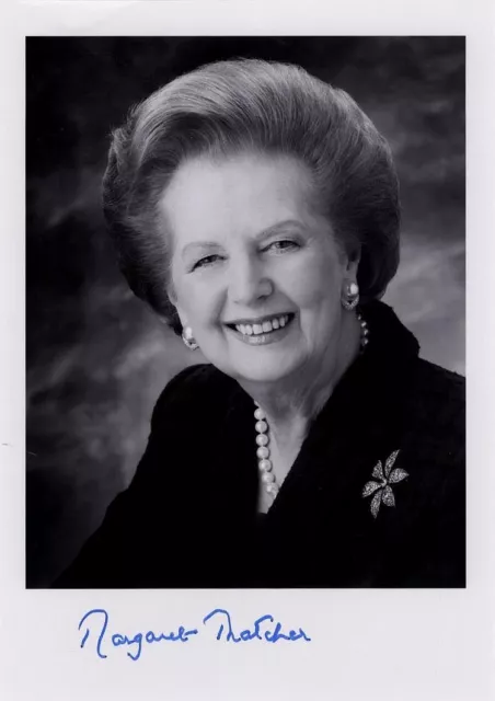 MARGARET THATCHER Signed Photograph Politician / British Prime Minister preprint