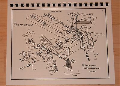 Crosman 38C & 38T Phase II Factory Service Manual Exploded View & Parts List 