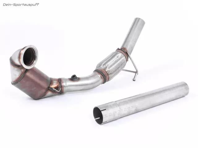 Milltek Ø70mm Frontpipe Con 200-Zeller Convertitore Catalitico Sport VW Polo