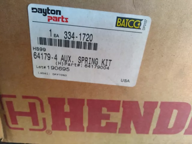 New Dayton Auxiliary Spring Kit for Hendrickson Suspension 334-1720