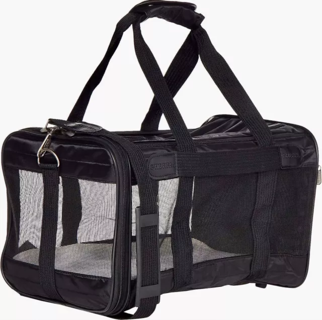 Sherpa Original Deluxe Medium Black Pet Carrier - Airline Approved