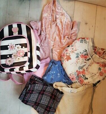 Girls Clothing Bundle Age 8-12 Mixed inc rucksack Bag Betsy Johnson  x7 pieces