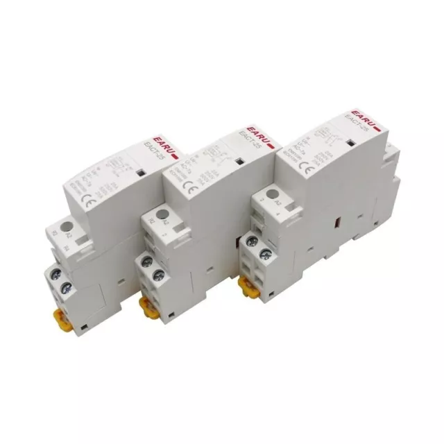 Din Rail Modular Contactor 2P 16A 20A 25A 1NO 1NC 2NO 2NC AC 220V 230V 50/60Hz