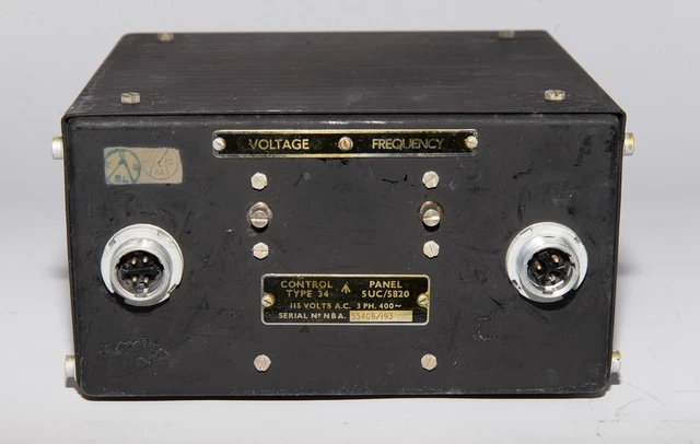Control Panel Type 34 5UC/5820 115VAC 3PH 400~ Box RAF Vintage Aircraft