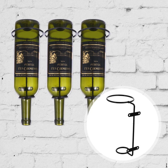 6 Pcs Wall Mounted Wine Rack Iron Cup Hanger Hanging Bottle Glass Holder
