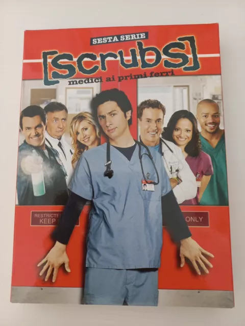 4 DVD SCRUBS MEDICI AI PRIMI FERRI Stagione 6