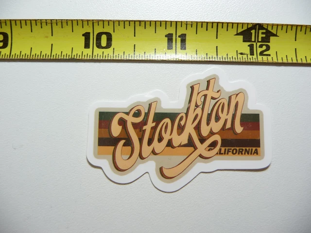 California Stockton Decal Sticker Pride State