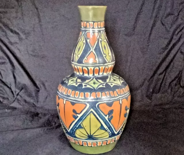 Antique James Plant & Son Gouda Style Persian Vase British Art Pottery