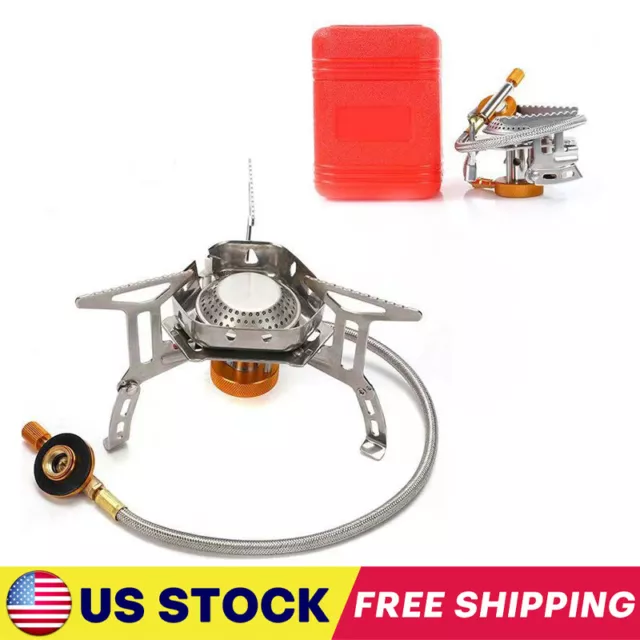 Portable Gas Propane Cooker Single Burner Outdoor Camping Picnic Windproof Stove