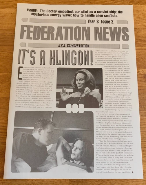 NEWSLETTER - Star Trek Federation News Year 3 Issue 2 U.S.S Voyager Edition