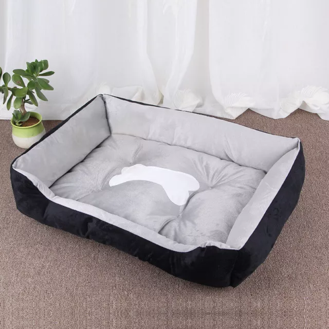 Pet Calming Bed Soft Warm Cat Dog Nest House Small Large Washable Mat USA STOCK