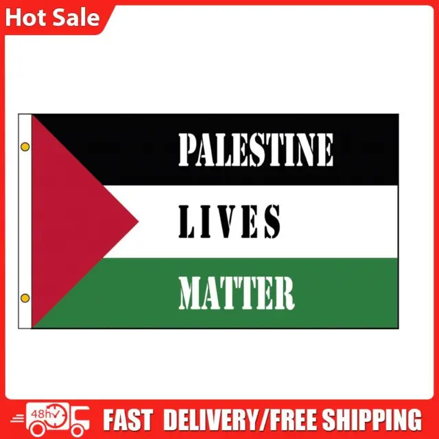 90x150cm Palestine National Flag Metal Grommets Hanging Square Flag for Patriots