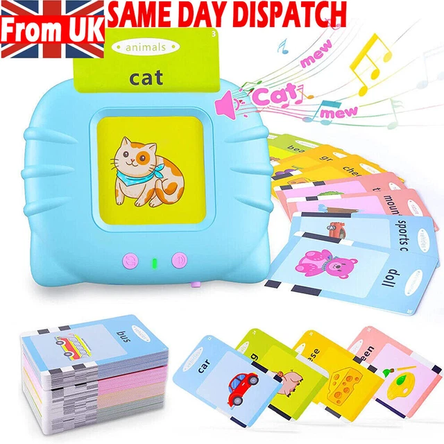 TALKING FLASH CARDS For Toddlers Preschool Words Learning Cards Toy For ...