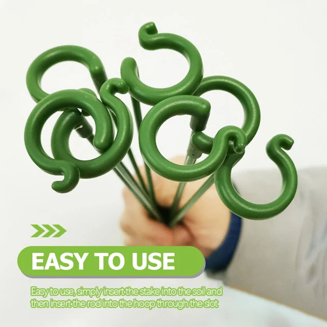 40 Pcs Plastic Flower Support Fixed Flower Holder Potted Plants Climb 9