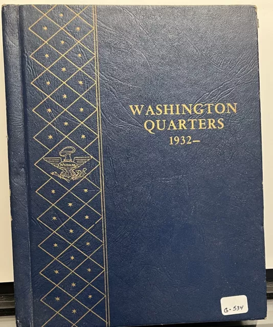 1932 Up Washington Quarters Used Whitman Classic Album..actual Album #G534