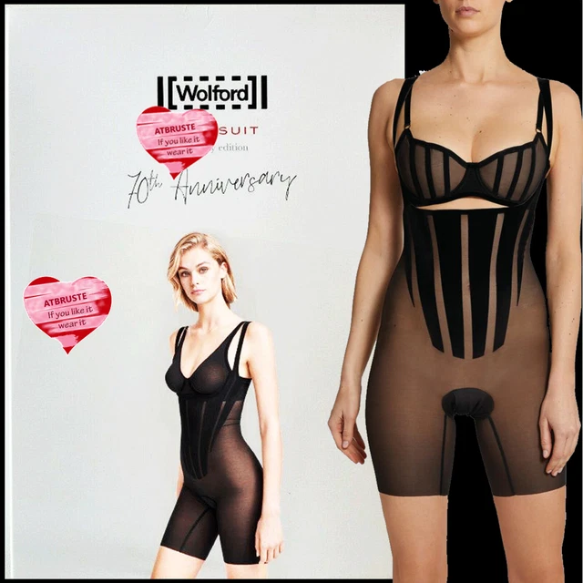 Wolford forma 70° anniversario. Body Suit • taglia 36 • nero... taglio sotto il busto