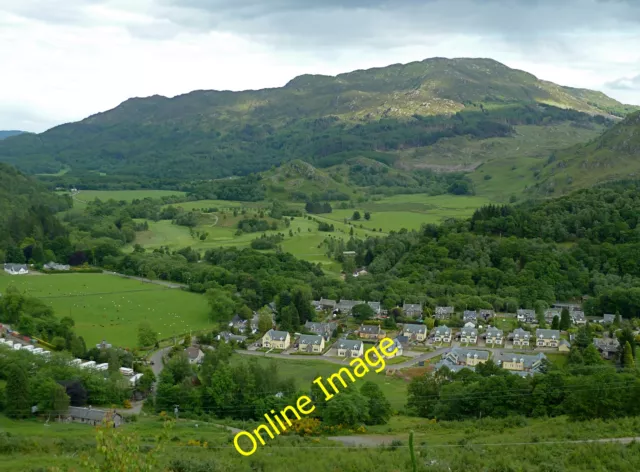 Photo 6x4 View over St Fillans from Creag Mhor Ben Halton on the skyline  c2012