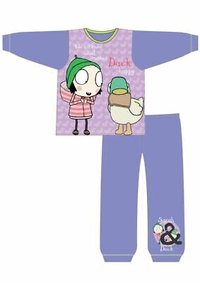 Sarah And Duck Toddler Girls Pyjama Set Sleeping Ducks Ages 18-24m To 4-5y