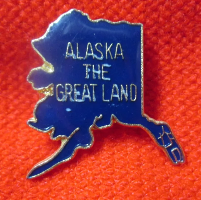 Alaska The Great Land Lapel Pin nhc9