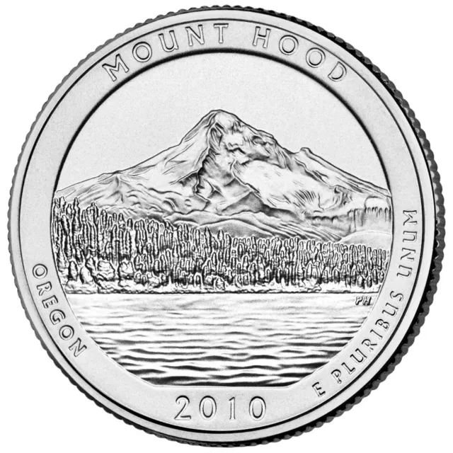2010 Mount Hood P Quarter. ATB Series Uncirculated From US Mint roll.