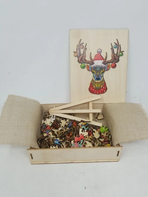 Wood best Elk Head jigsaw creative wooden puzzles adults irregular shaped g