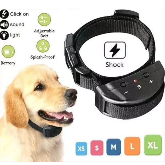 Anti Bark Stop Barking Shock Control Collar Device For Small Medium Large Dog