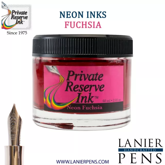 Private Reserve Ink Bottle 60ml - Neon Fuschia (PR17060)