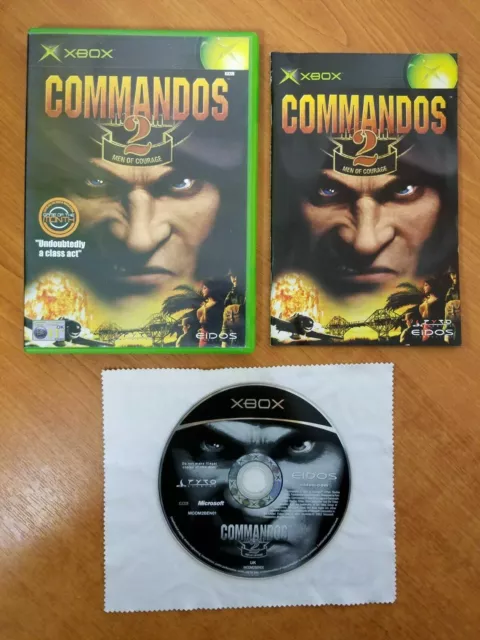 Commandos 2 Men of Courage Original Microsoft Xbox PAL Complete Tested VGC