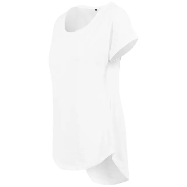 Women's Long Slub Tee BY036 -Plain Short sleeve fashion Classic Cotton T-Shirt 3