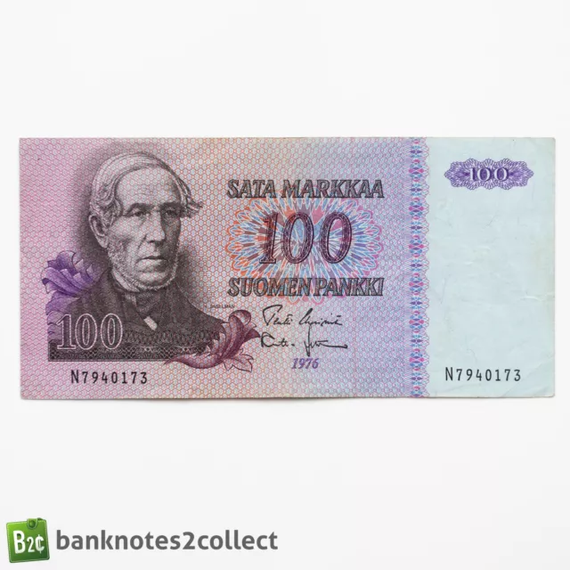 FINLAND: 1 x 100 Finnish Markkaa Banknote.