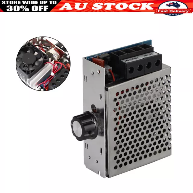 AC110-220V 10000W SCR Motor Speed Controller Volt Regulator Dimmer Thermostat AU