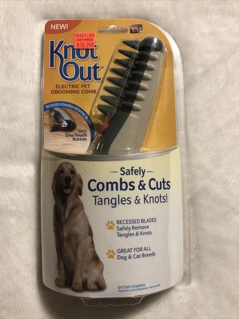 Allstar Innovations Knot Out Electric Pet Grooming Comb - Remove Knots New