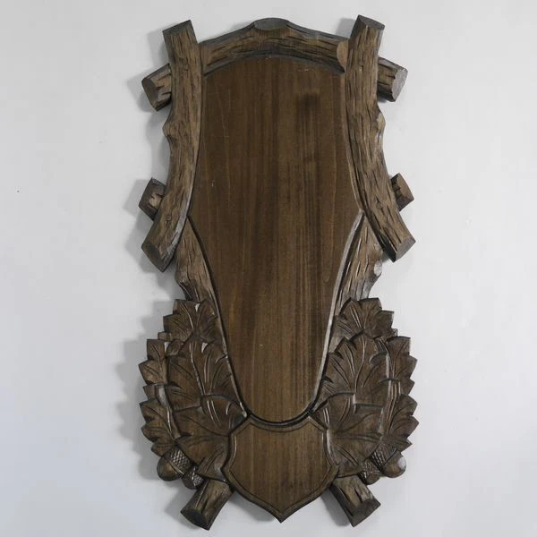 Escudo de Trofeo Tallado para Talla Ciervos Tono Color : Braun H62