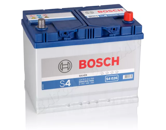 Autobatterie BOSCH 12V 70Ah 630 A/EN S4 026 70 Ah TOP ANGEBOT SOFORT & NEU