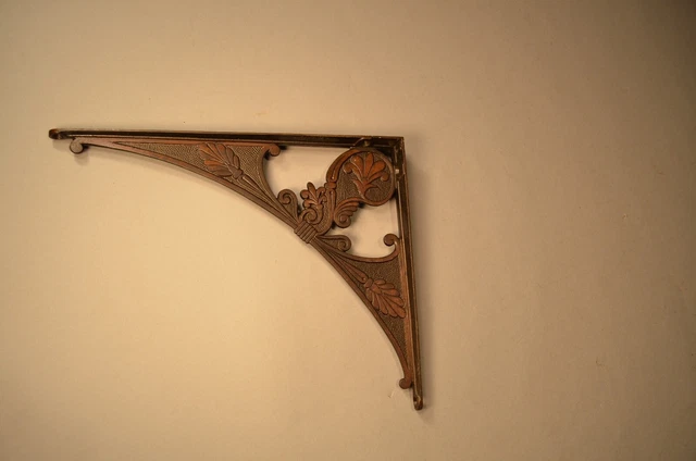 Architectural Accent Victorian Wall Shelf Bracket Cast Iron Antique Bracket