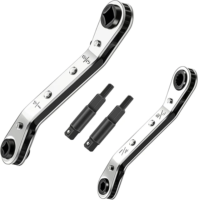 Hvac Service Wrench, Hand Refrigeration Tools Set, 3/8 to 1/4, 5/16 X 1/4Inch Wr