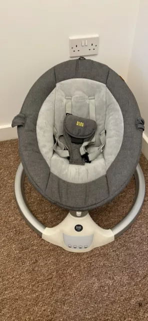 BabaBing BB136-001 Electric Baby Bouncer Hub Swing - Grey