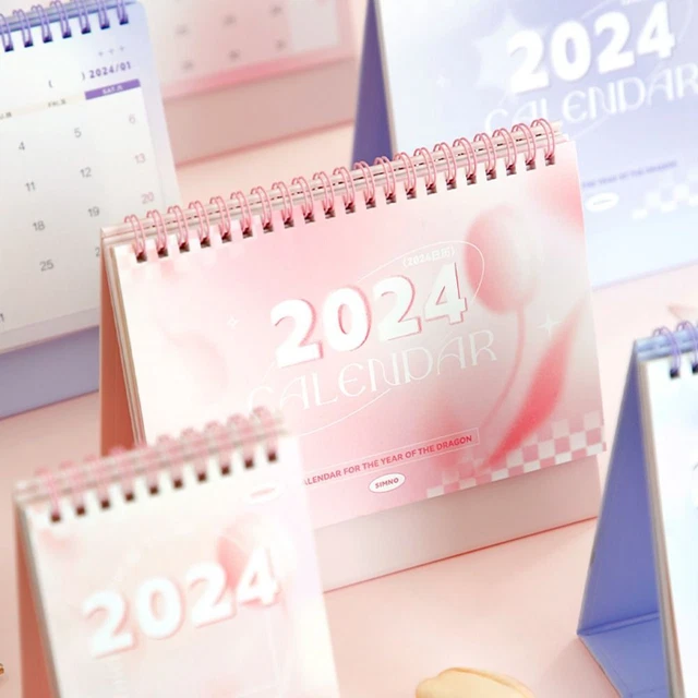 DAILY SCHEDULE 2024 Calendar Standing Flip Calendar Award Gifts EUR 9