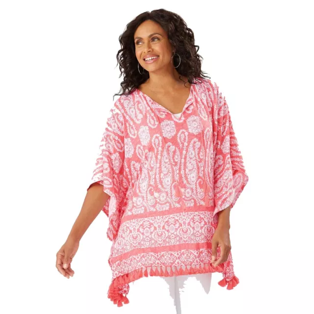 Tommy Bahama Paisley Palace Linnea Poncho, Tutti Frutti, Small