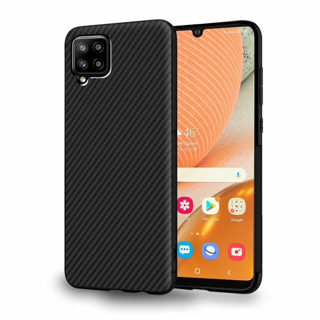 Coque pour Samsung Galaxy A42 5G Housse Etui Gel Motif Fibre Carbone Luxe TPU