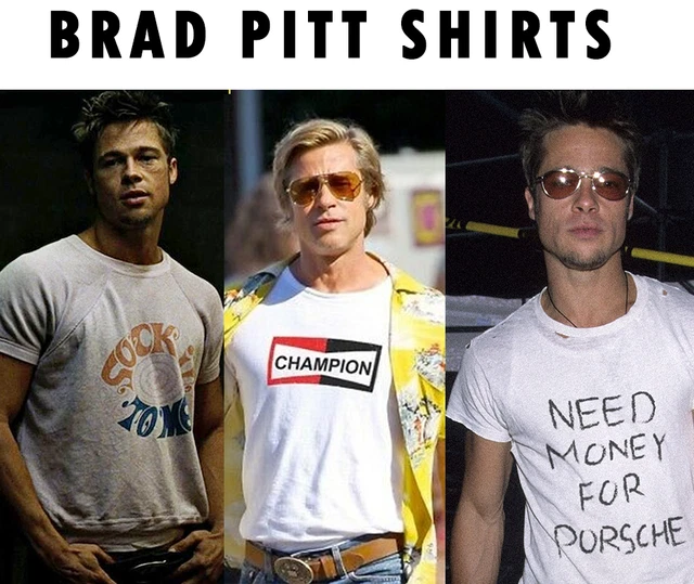 Leonardo Dicaprio Brad Pitt Champion T Shirt Once Upon A Time In