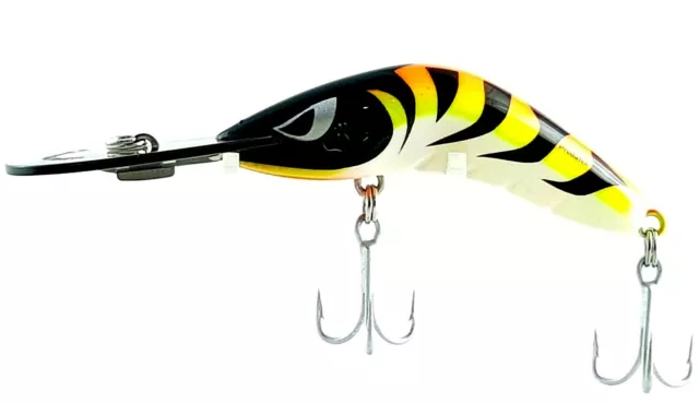 FISHING LURE PREDATEK BOOMERANG 80mm - 19g FIRE TIGER , CAST OR TROLL DEEP DIVER