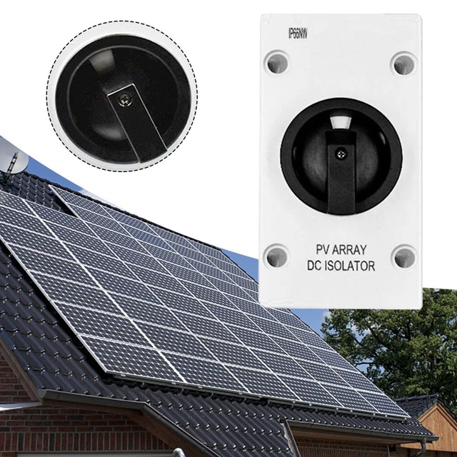 Interruttore principale disconnettore fotovoltaico 32A/1000VDC 8 poli IP66 fino a 2 corde 4P