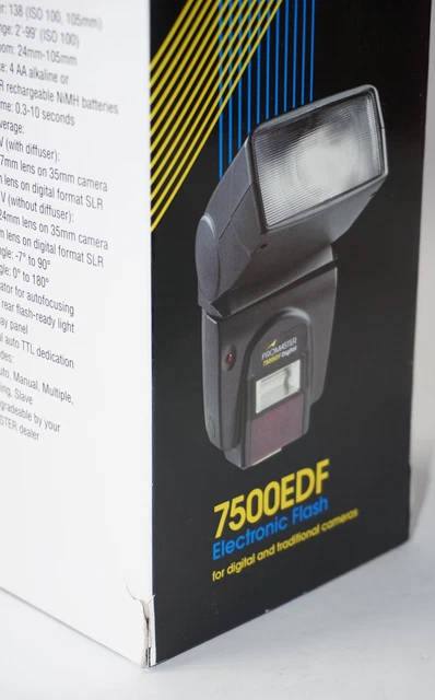 -=New=-=For Nikon=-Promaster 7500Edf Twin/Bounce/Swivel/Zoom Flash I-Ttl7287 V2! 3