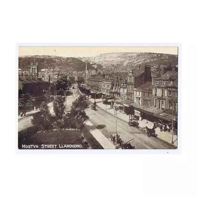 LLANDUDNO Mostyn Street, Postcard by WHS, Unused