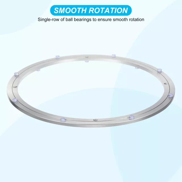 20 Inch Lazy Susan Aluminum Rotating Turntable Bearing Swivel Plate Dining Table 3