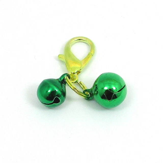 PET Dog/Cat COLLAR Jingle BELL with Lobster Clasp CLIP On CHARM DIY Decoration