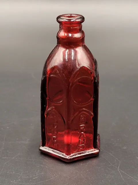 Wheaton New Jersey Mini Bottle Red Church Brand Ink No Cork Vintage Stamped