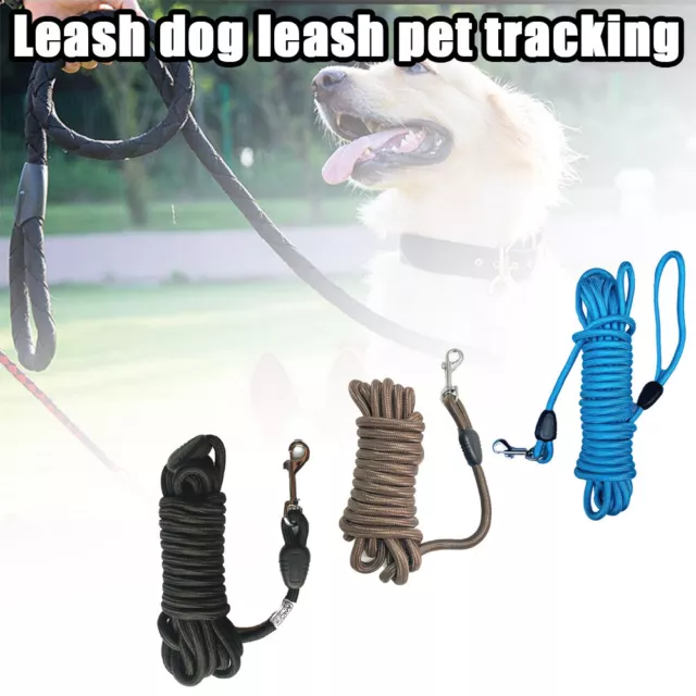 5/10/15M Long Dog Training Lead Long Line Tracking Leash Strong Lunge Nylon Rope