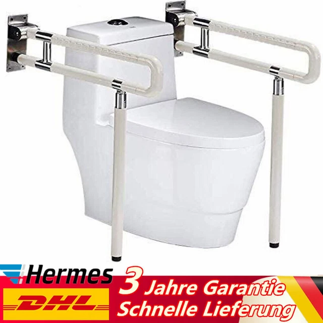 WC Toiletten Badgriff für Behinderte Haltegriff Edelstahl 200Kg mit Nachtlicht